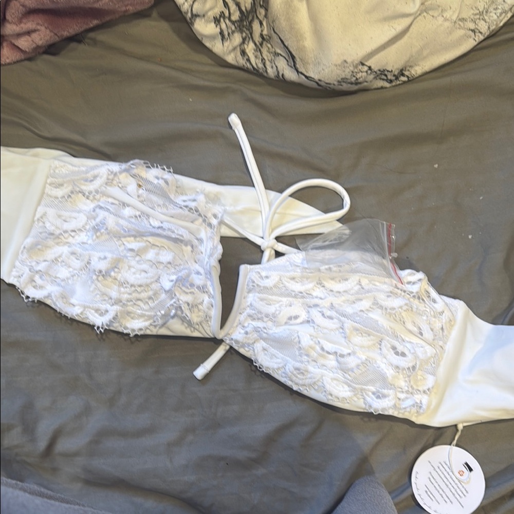 PQ Swim White Lace Bikini